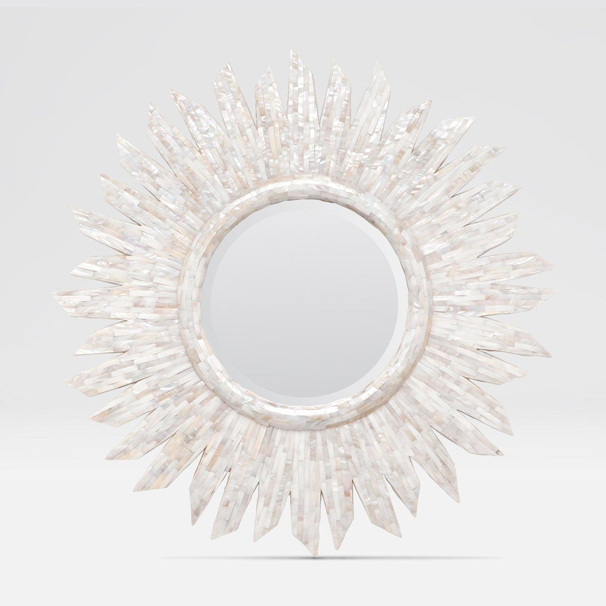 Made Goods, Made Goods Thea 36" Round Kabibe Shell Mirror