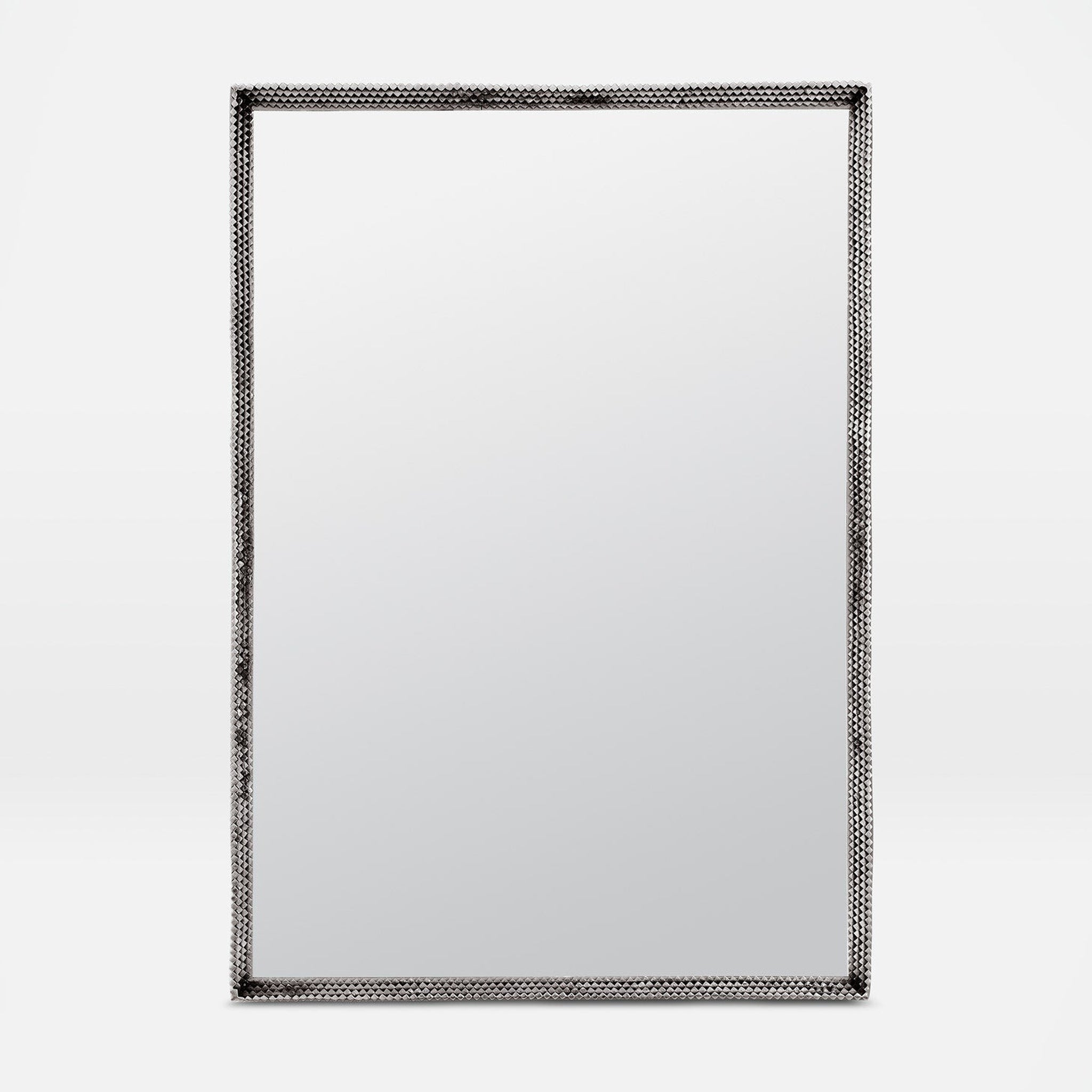 Made Goods, Made Goods Todd 26" x 38" Rectangle Antiqued Silver Metal Mirror