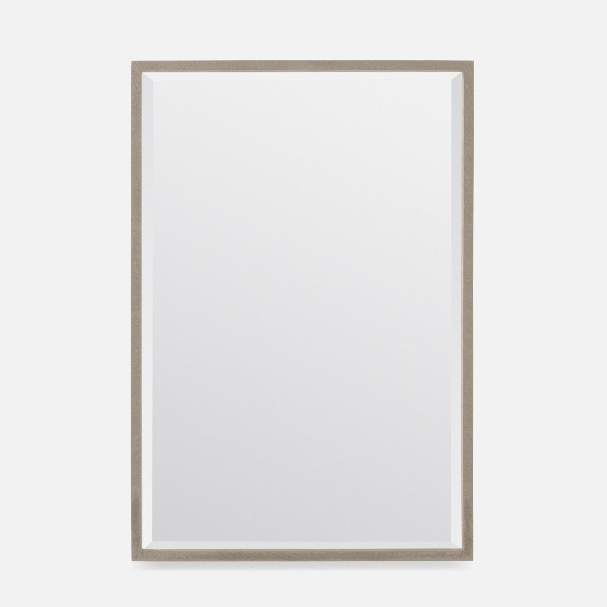 Made Goods, Made Goods Valaria 26"L x 38" Rectangle Sand Realistic Faux Shagreen Mirror