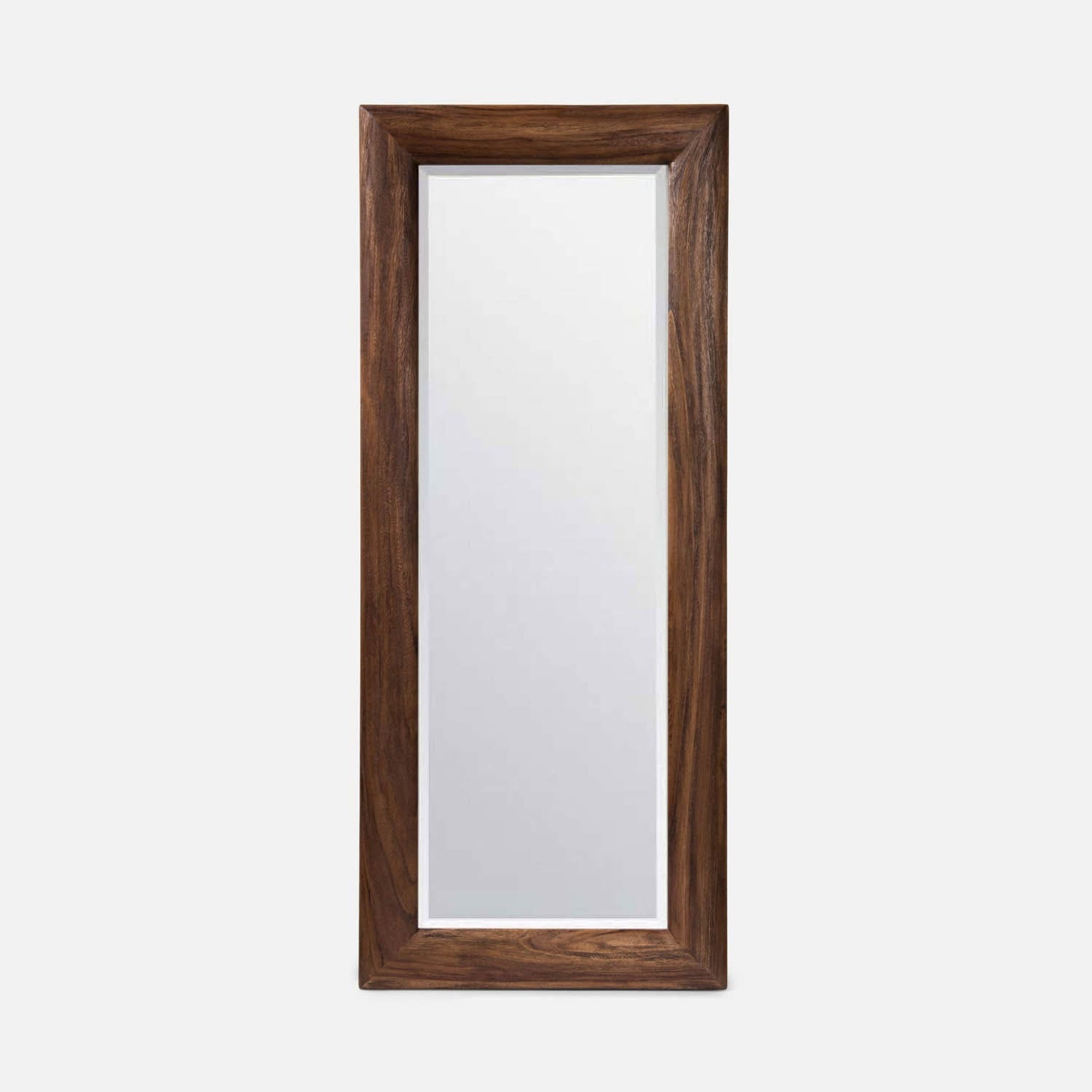 Made Goods, Made Goods Vasos 30" x 72" Rectangle Rustic Natural Brazilian Wood Mirror