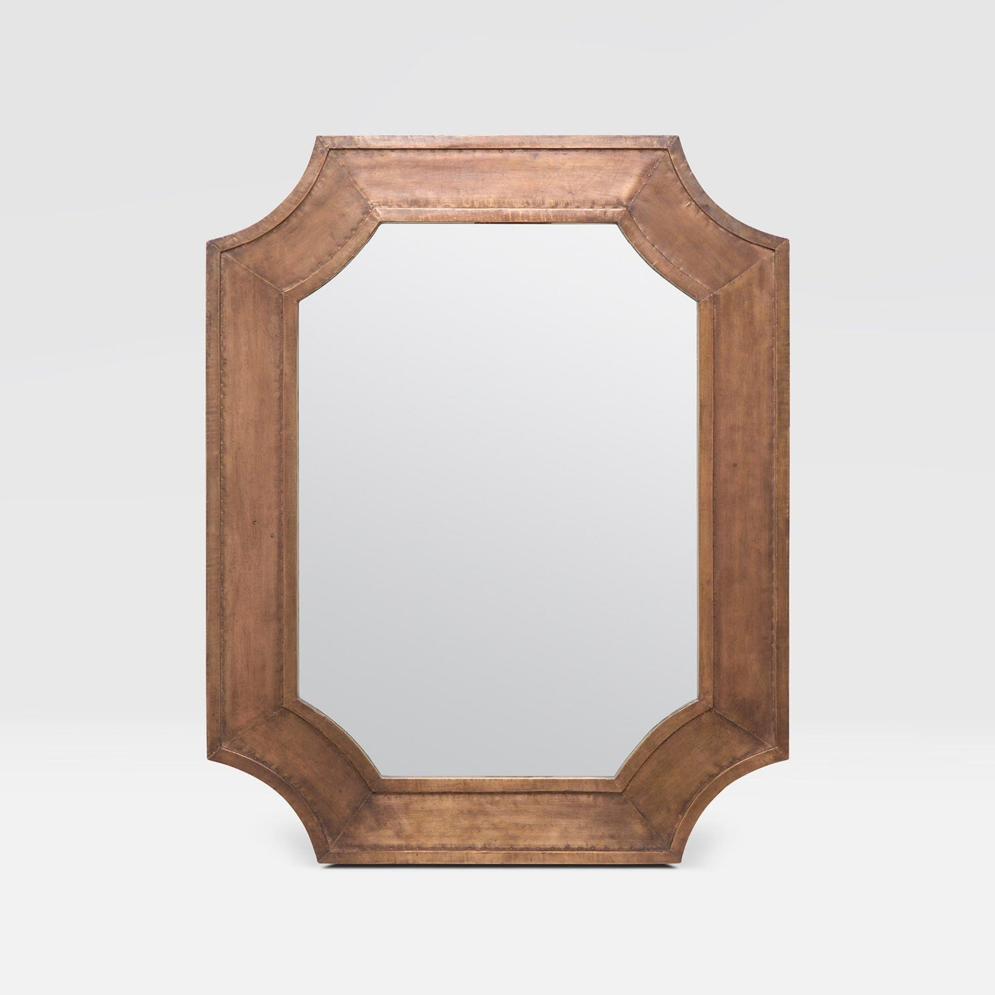 Made Goods, Made Goods Vincent 32" x 42" Irregular Aged Bronze Metal Mirror