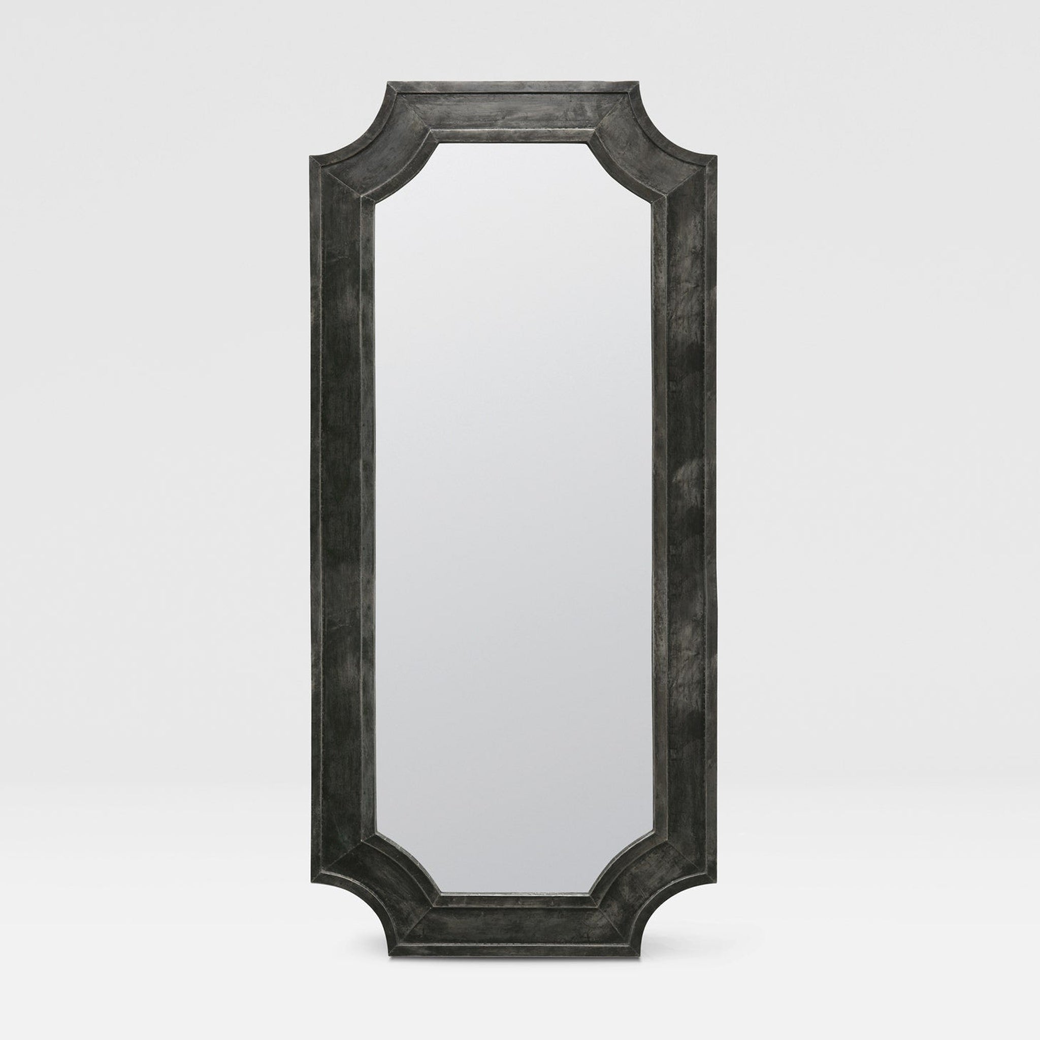 Made Goods, Made Goods Vincent 32" x 72" Irregular Zinc Metal Mirror