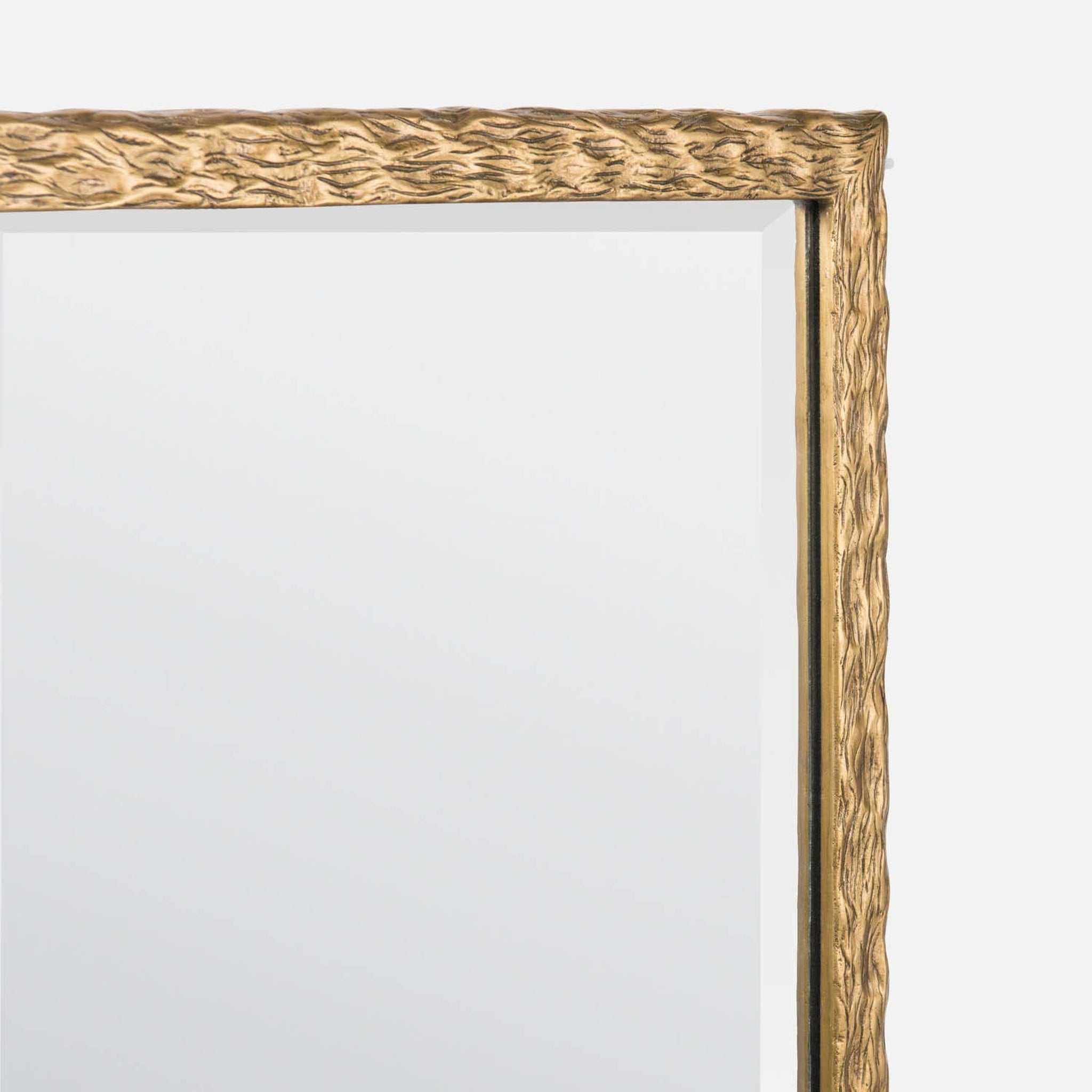 Made Goods, Made Goods Wardell 22" x 38" Rectangle Polished Brass Metal Mirror