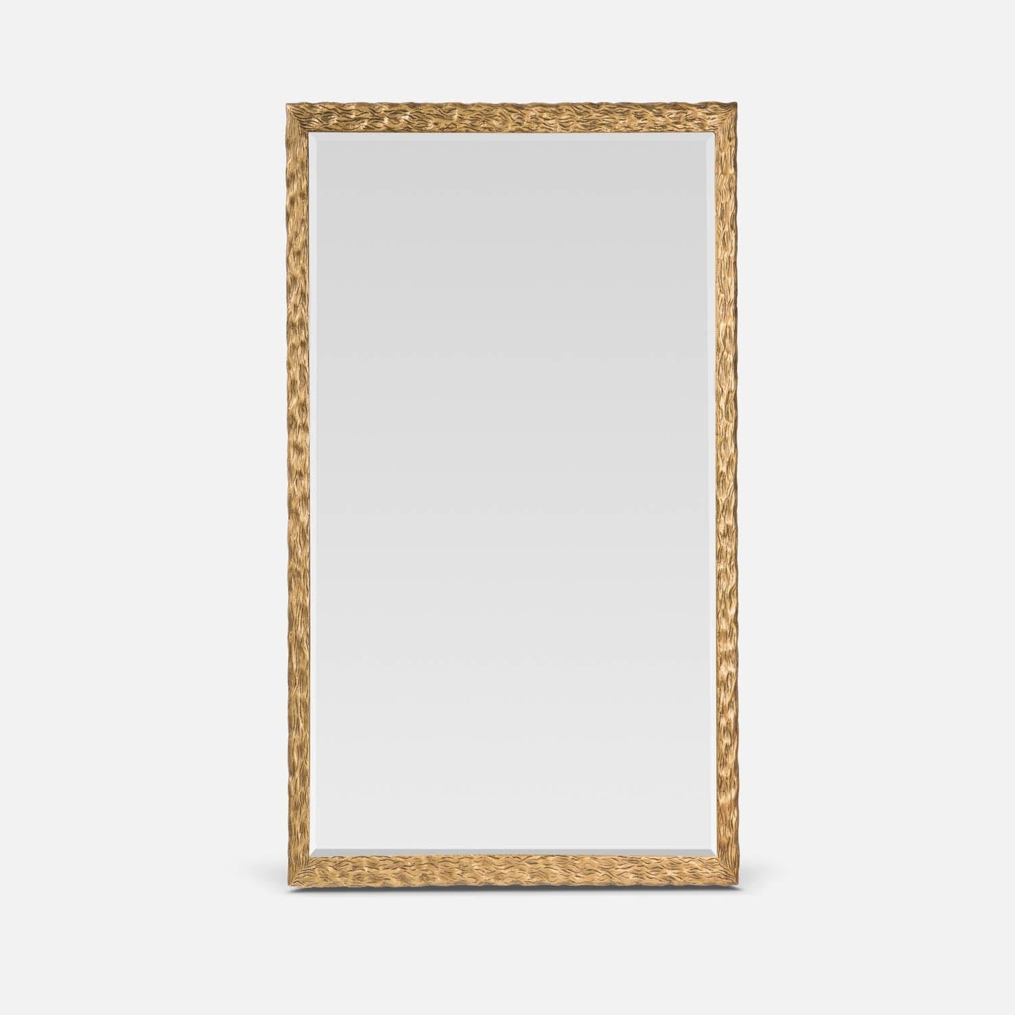 Made Goods, Made Goods Wardell 22" x 38" Rectangle Polished Brass Metal Mirror