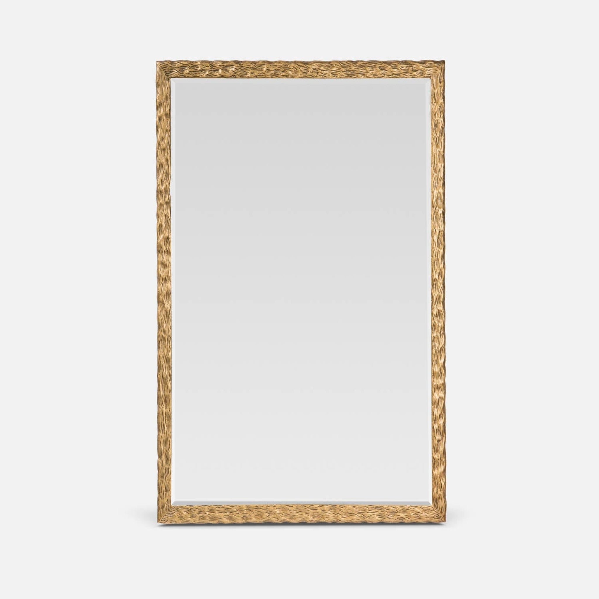 Made Goods, Made Goods Wardell 26" x 38" Rectangle Polished Brass Metal Mirror