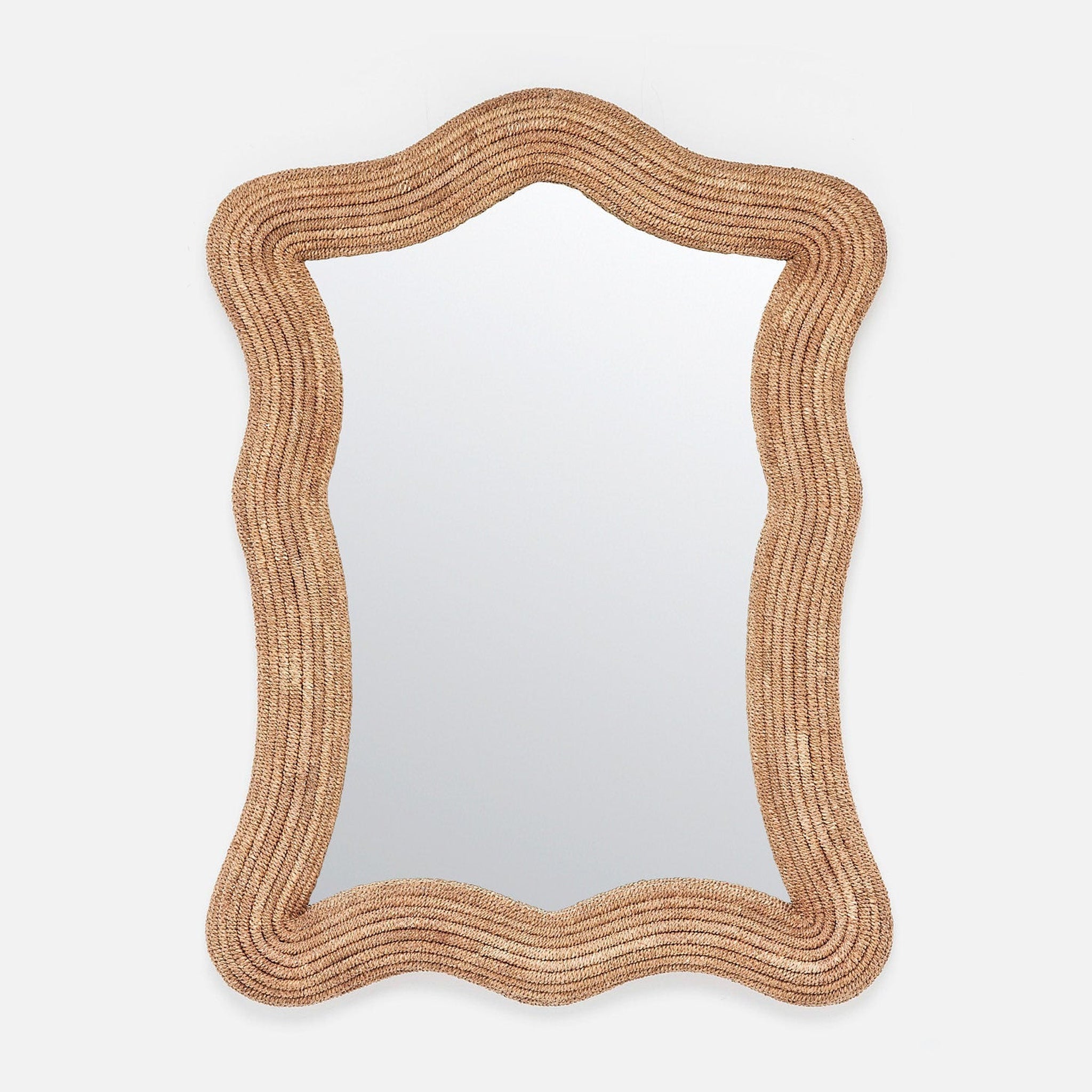 Made Goods, Made Goods Weatherley 30" x 40" Irregular Natural Lampakanay Mirror