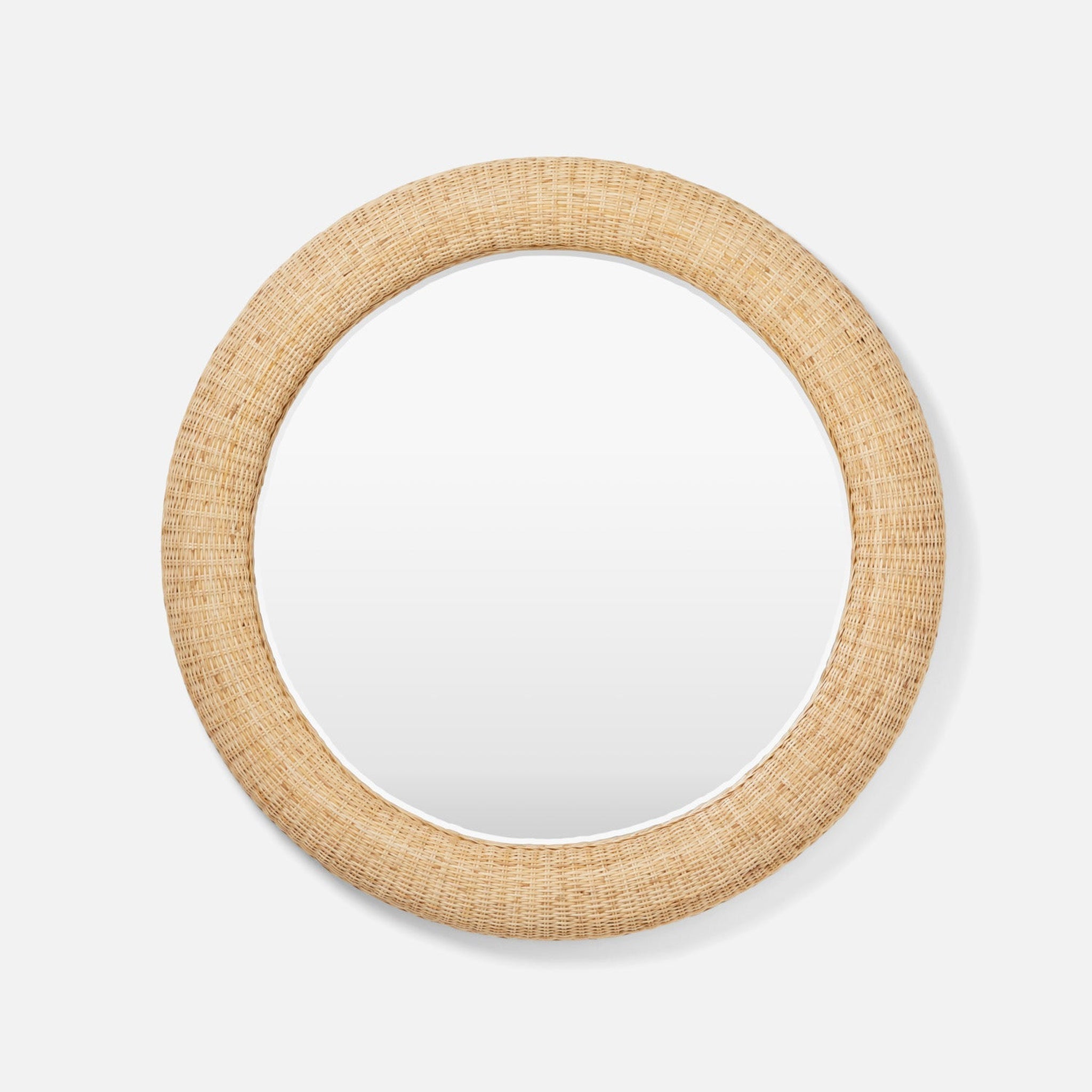 Made Goods, Made Goods Yuri 48" Round Natural Peeled Rattan Mirror