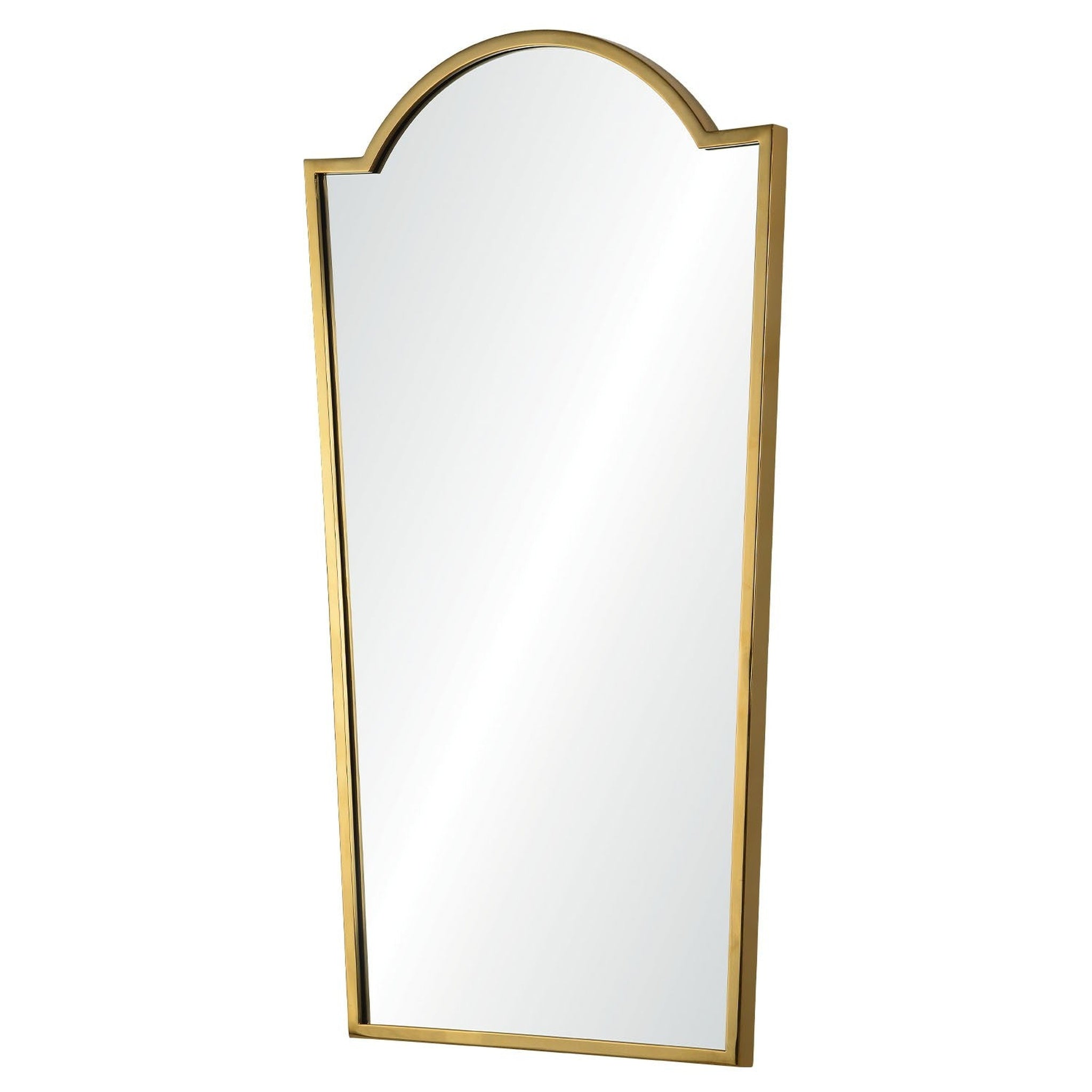 Mirror Home, Mirror Home 22" x 40"Hand welded and polished stainless steel bathroom mirror finished burnished brass.