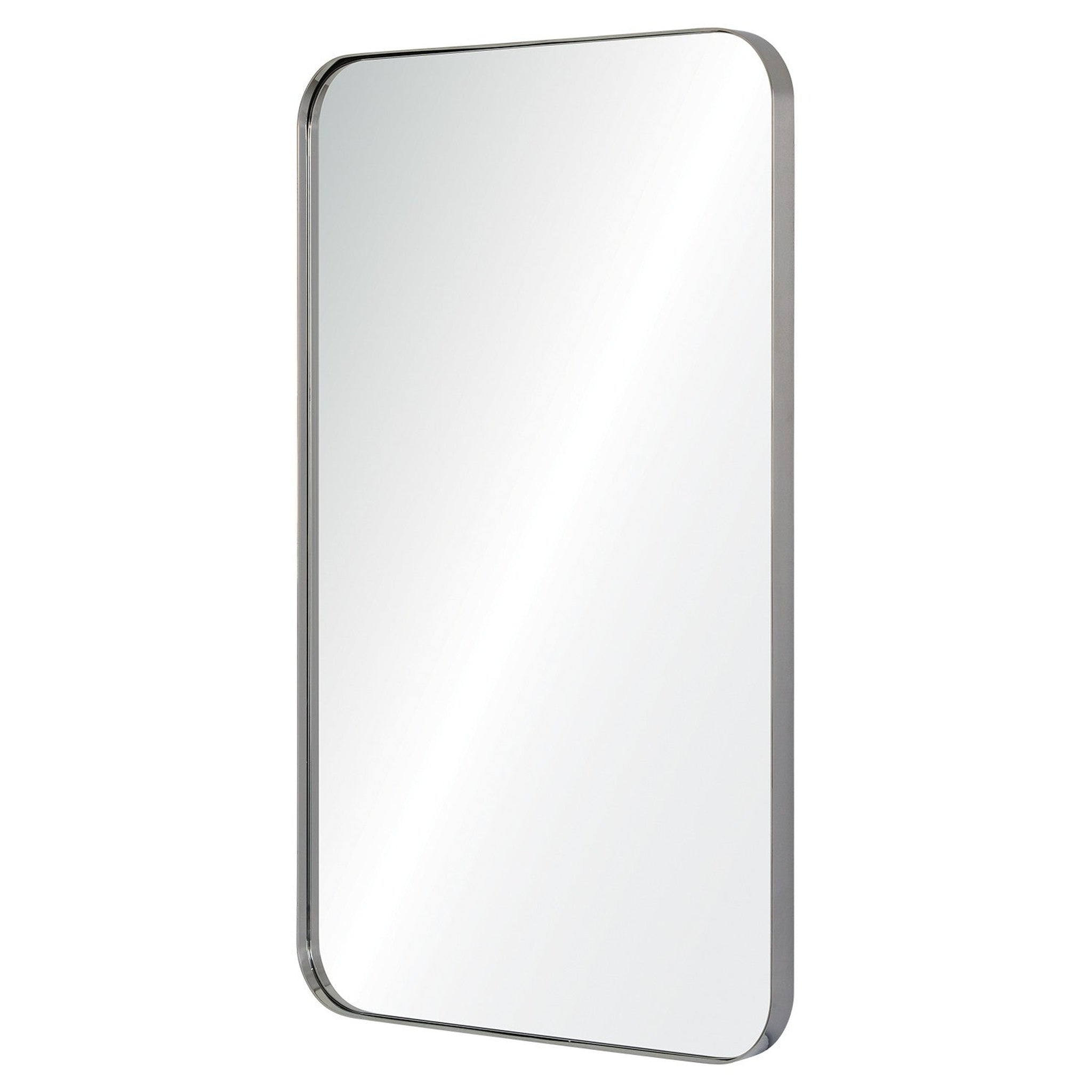 Mirror Home, Mirror Home 26" x 42"Hand welded and polished stainless steel bathroom framed mirror.