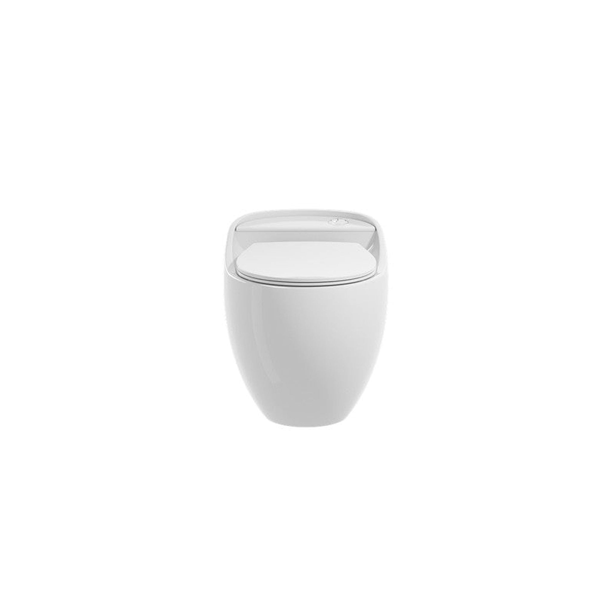 Moreno Bath, Moreno BENO 2088 White Single Flush Rounded Toilet