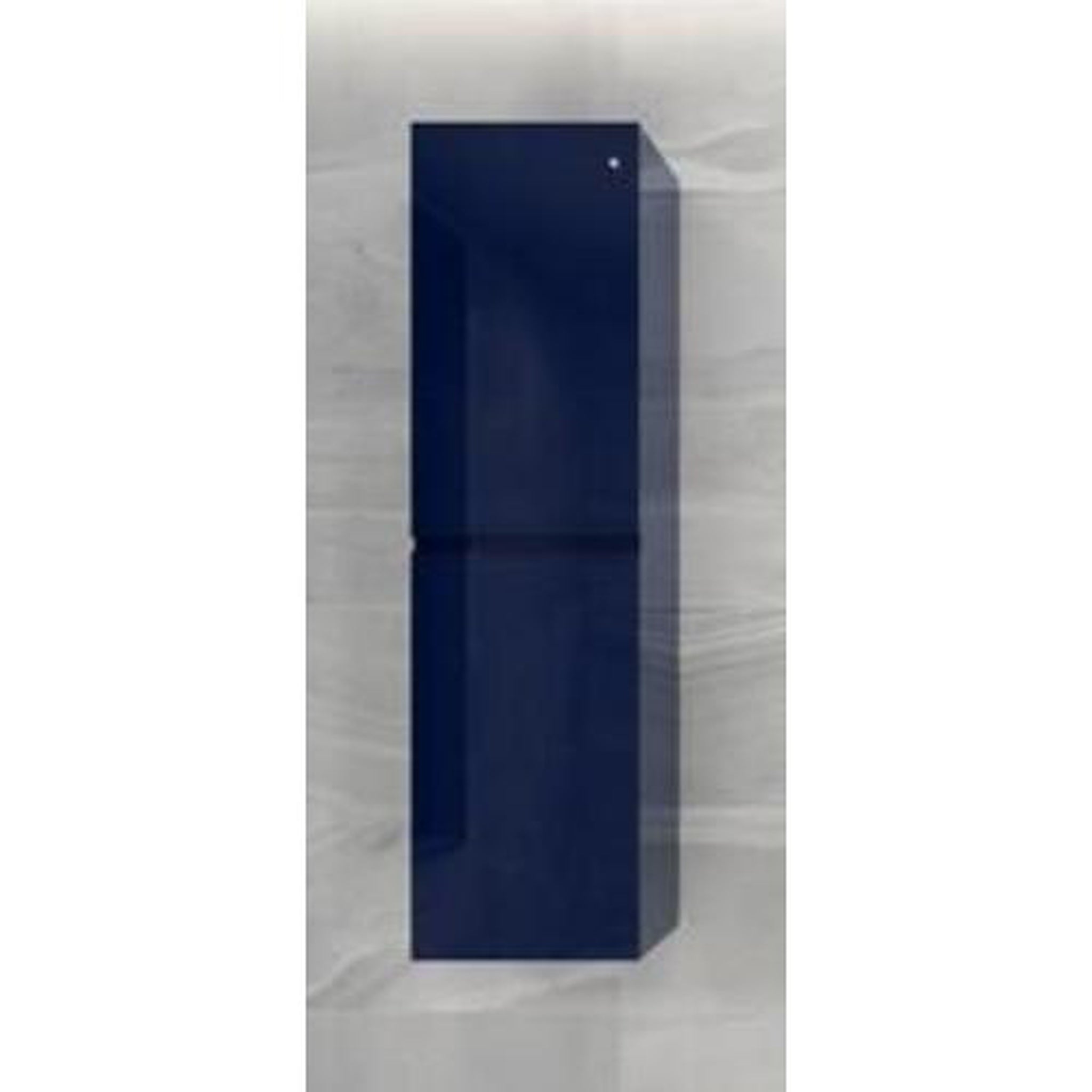 Moreno Bath, Moreno Bath Bohemia Lina 16" High Gloss Night Blue Wall-Mounted Linen Storage Cabinet