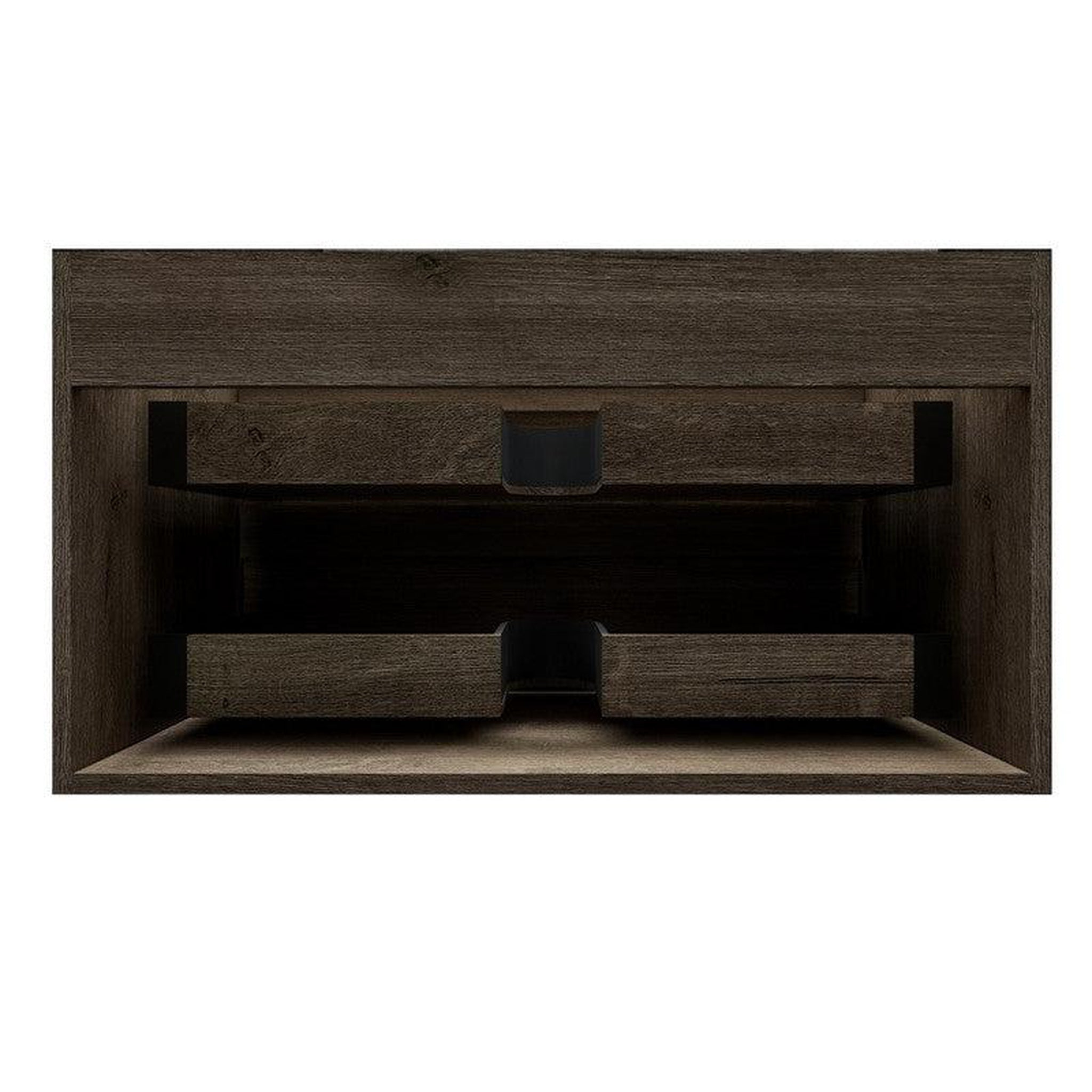 Moreno Bath, Moreno Bath MAX 36" Gray Oak Wall-Mounted Vanity With Single Reinforced White Acrylic Sink