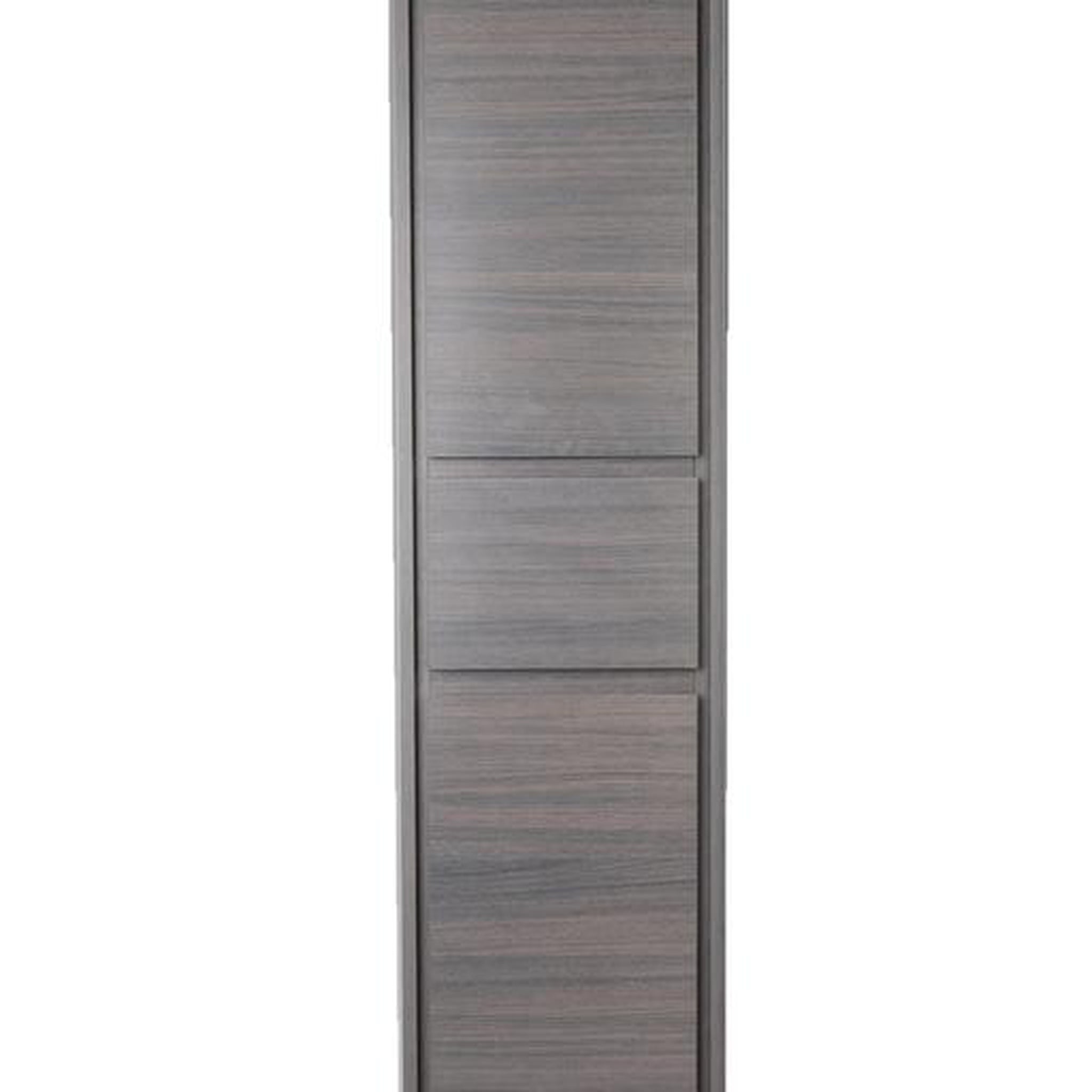 Moreno Bath, Moreno Bath Sage 16" Dark Gray Oak Wall-Mounted Linen Storage Cabinet