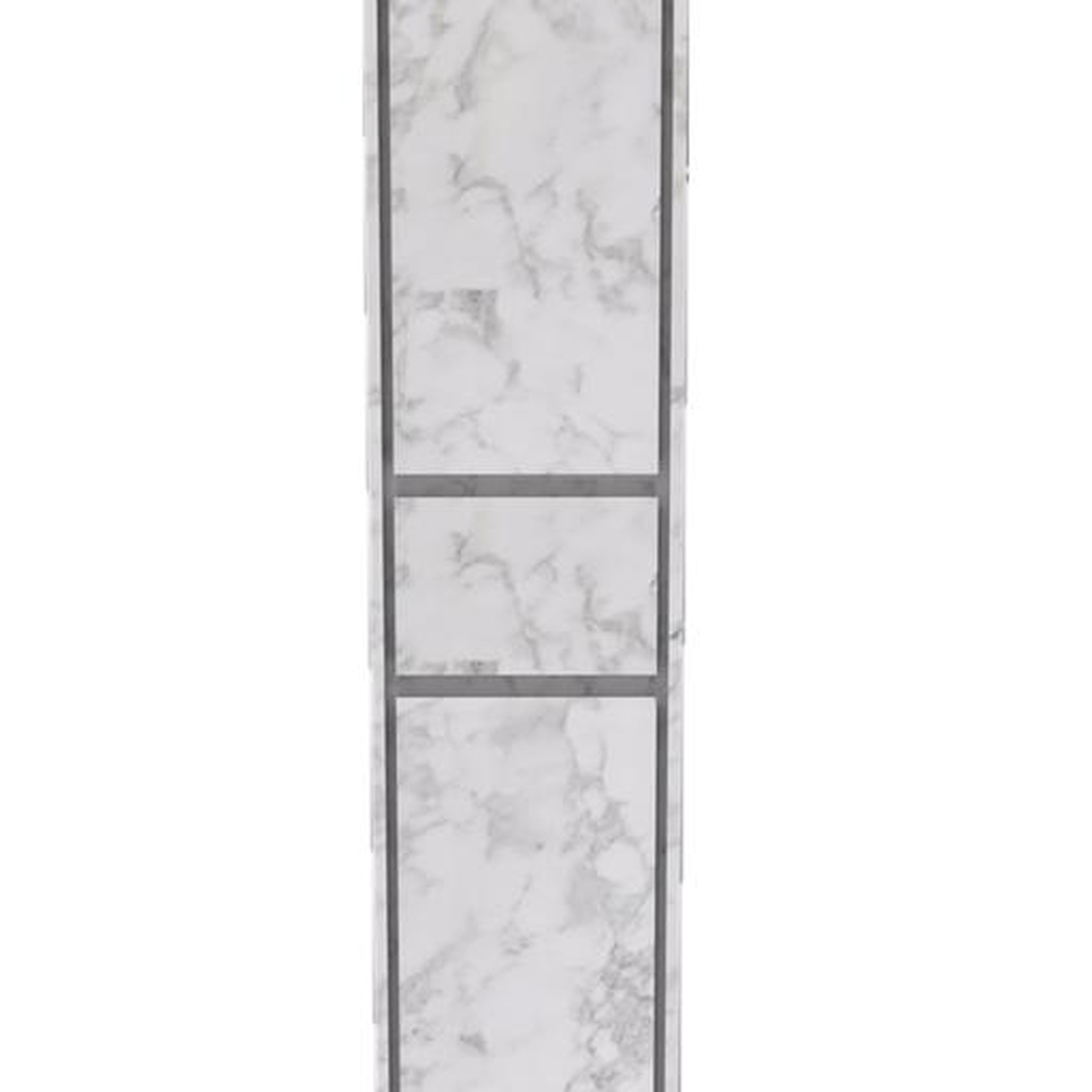 Moreno Bath, Moreno Bath Sage 16" Mable White Wall-Mounted Linen Storage Cabinet