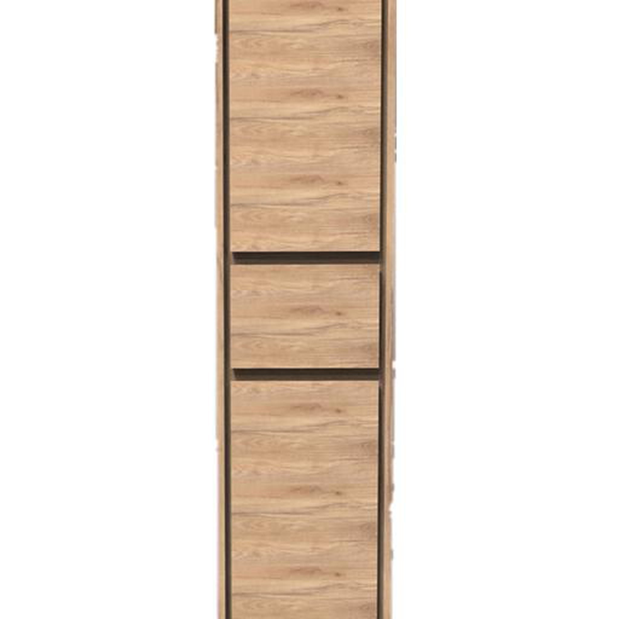 Moreno Bath, Moreno Bath Sage 16" White Oak Wall-Mounted Linen Storage Cabinet