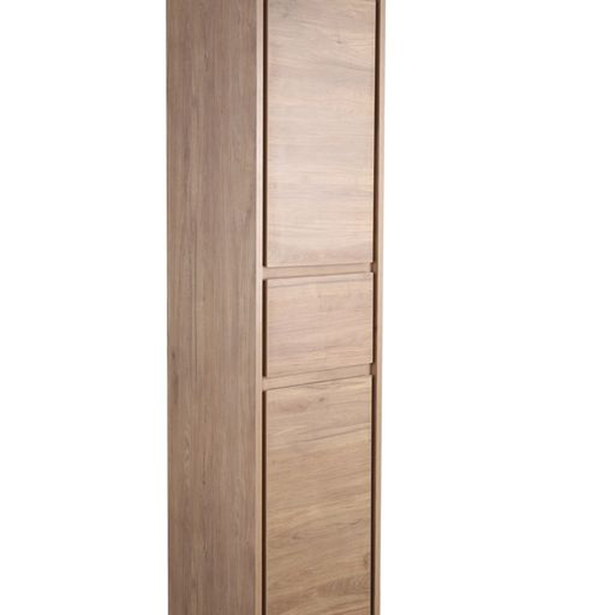 Moreno Bath, Moreno Bath Sage 16" White Oak Wall-Mounted Linen Storage Cabinet