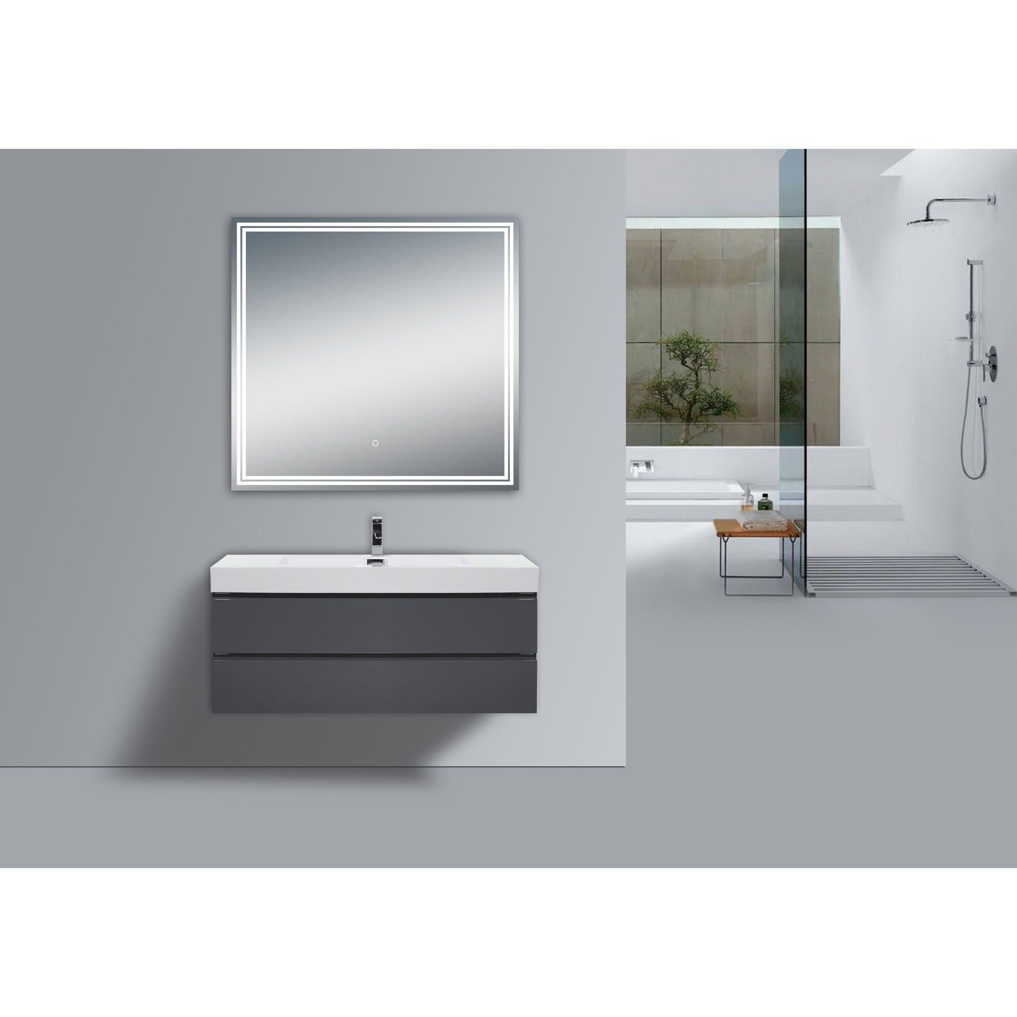 Moreno Bath, Moreno Luna 32" Frameless Polished Edge Back-lit LED Mirror