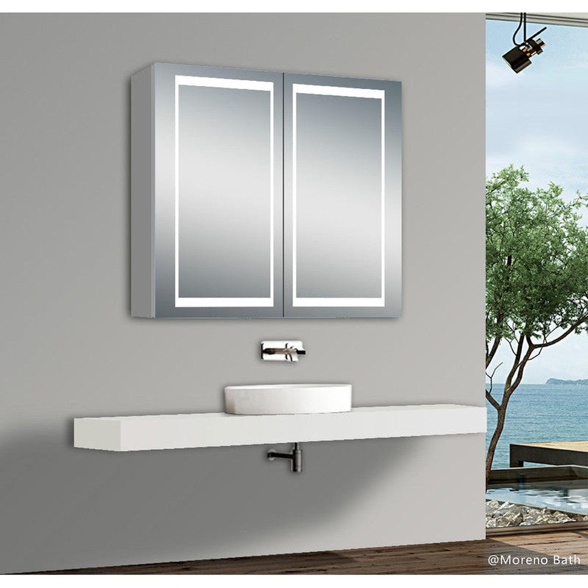 Moreno Bath, Moreno Nova 32" LED Mirror Medicine Cabinet