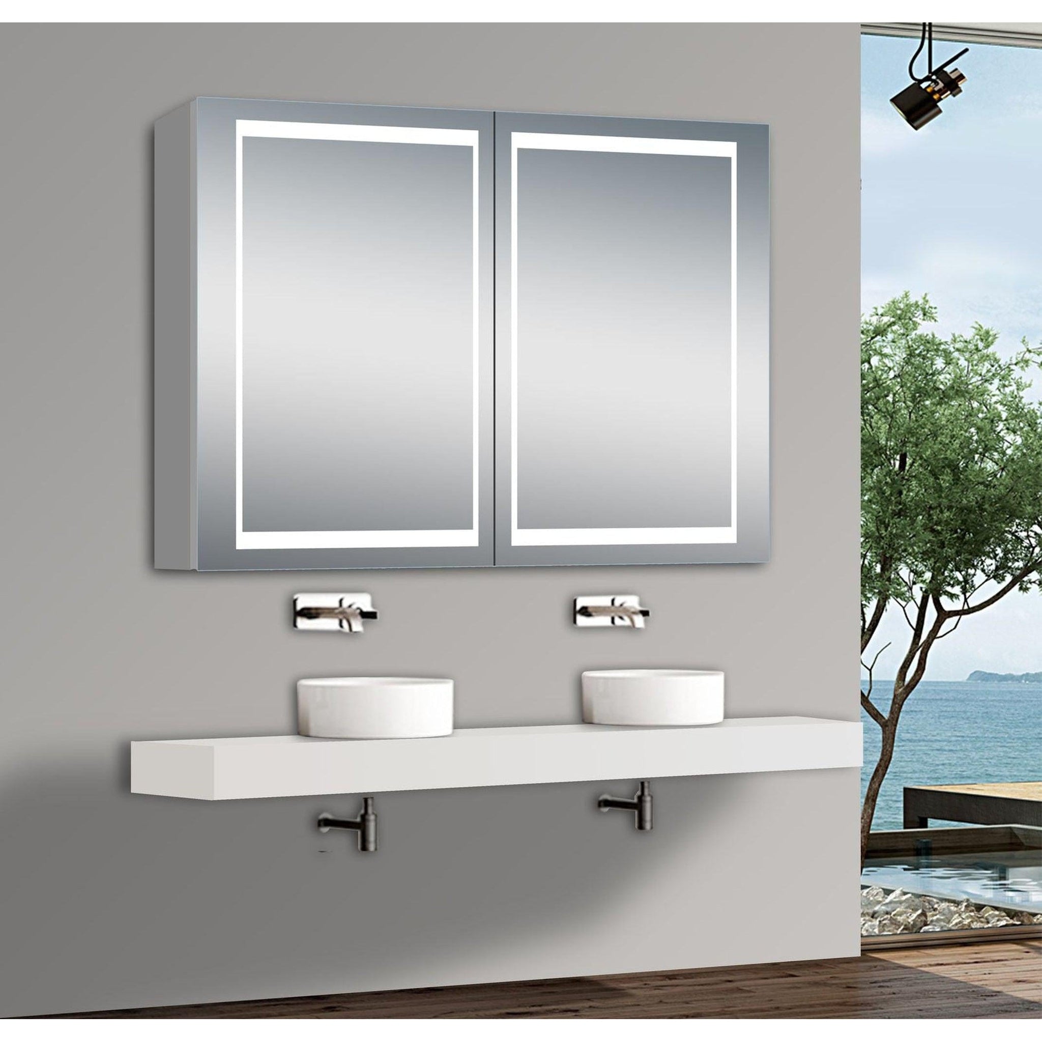 Moreno Bath, Moreno Nova 40" LED Mirror Medicine Cabinet